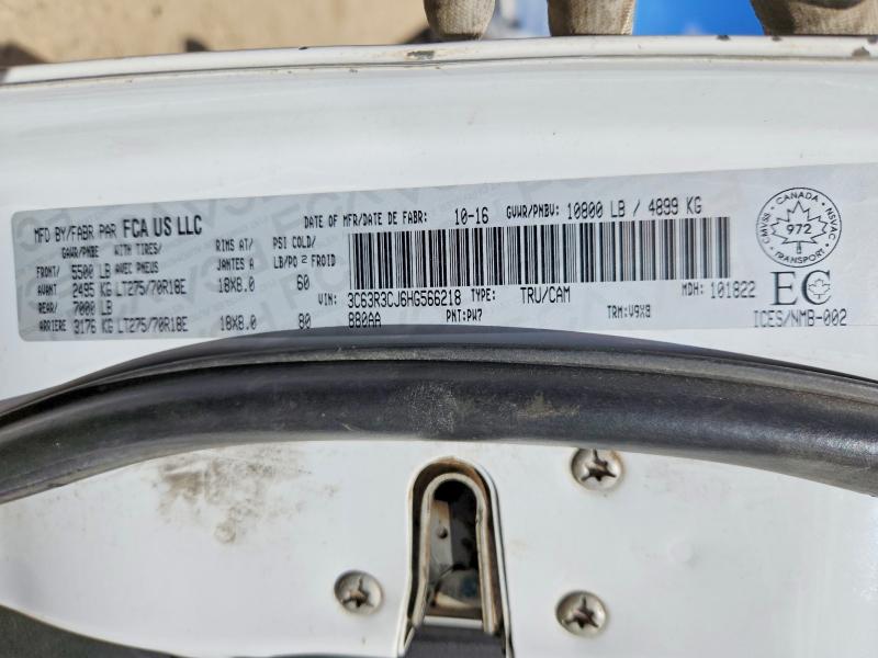 Auction sale of the 2017 Ram 3500, vin: 3C63R3CJ6HG566218, lot number: 53245676