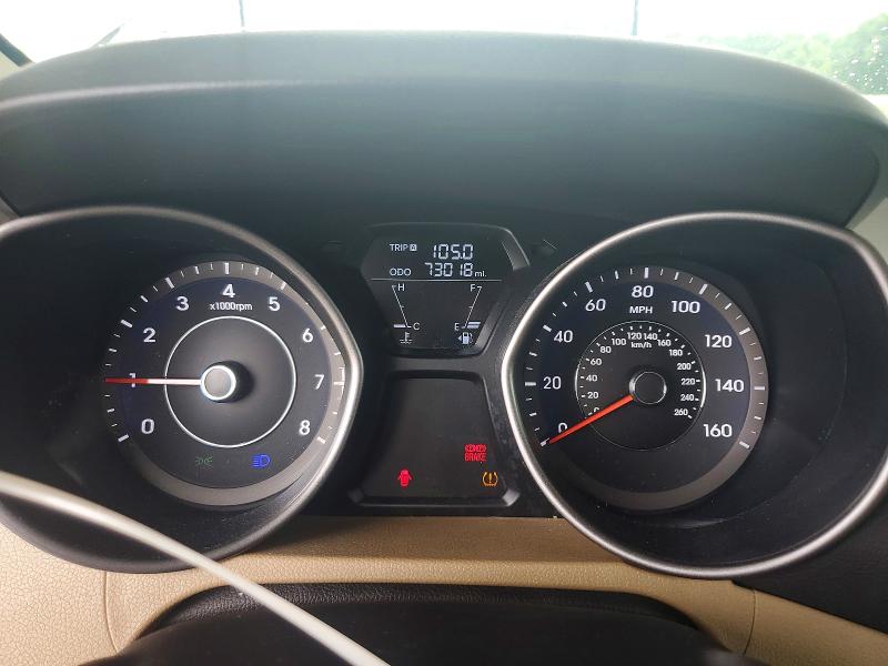 2013 Hyundai Elantra მანქანა იყიდება აუქციონზე, vin: 5NPDH4AE9DH318400, აუქციონის ნომერი: 54470236