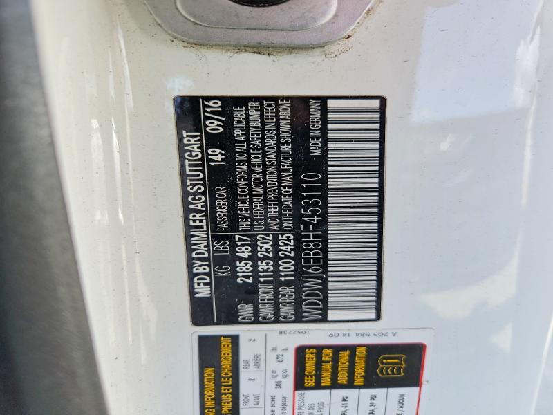 Auction sale of the 2017 Mercedes-benz C, vin: WDDWJ6EB8HF453110, lot number: 54882476