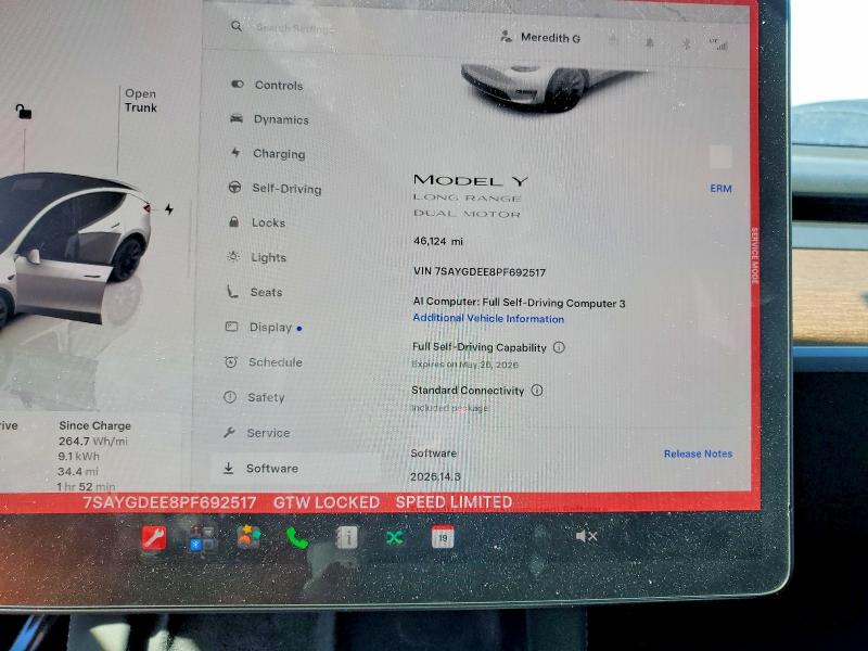 Продаж на аукціоні авто 2023 Tesla Model Y, vin: 7SAYGDEE8PF692517, номер лоту: 53980366