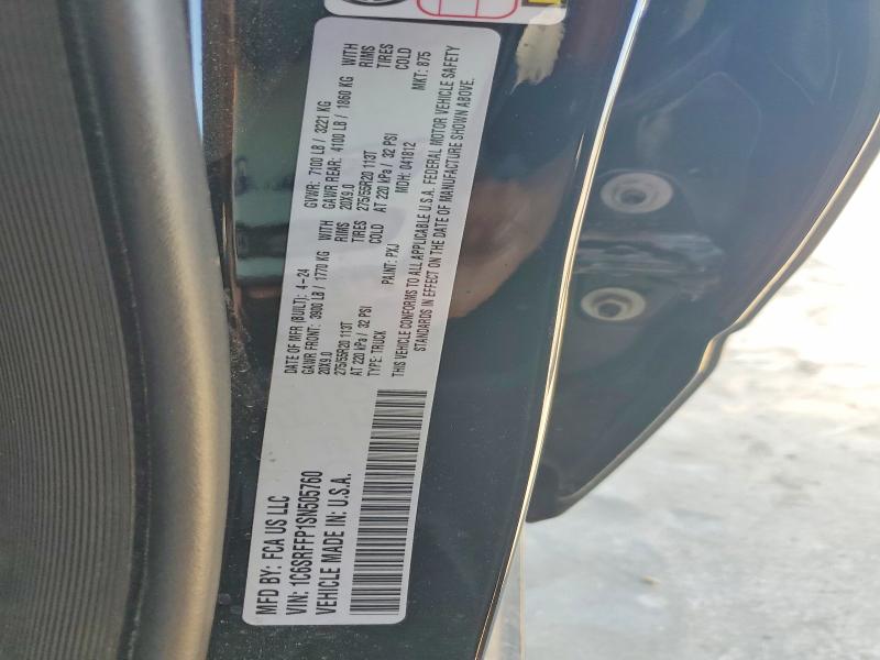 Продажа на аукционе авто 2025 Ram 1500, vin: 1C6SRFFP1SN505760, номер лота: 53224656