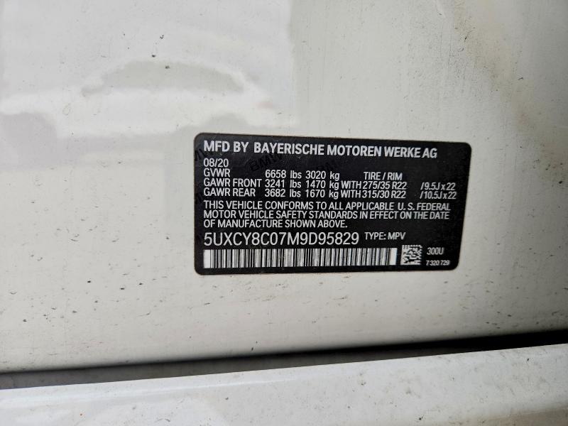 Продажа на аукционе авто 2021 Bmw X6, vin: 5UXCY8C07M9D95829, номер лота: 54435526