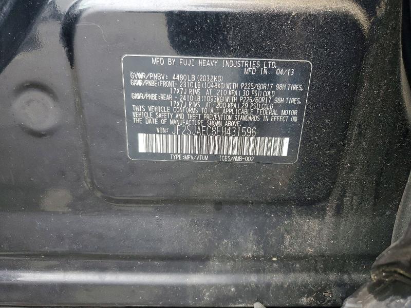 Продажа на аукционе авто 2014 Subaru Forester, vin: JF2SJAEC8EH431596, номер лота: 52334926