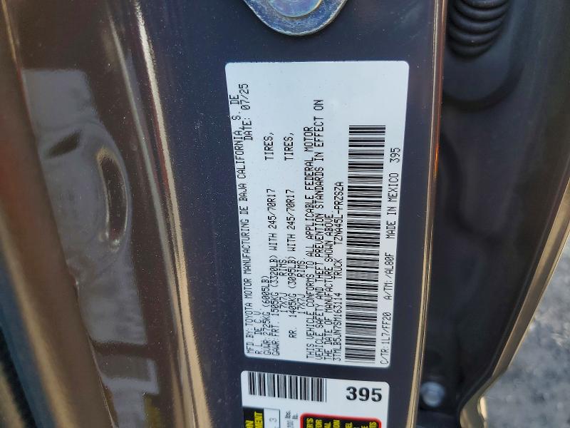 2025 Toyota Tacoma მანქანა იყიდება აუქციონზე, vin: 3TMLB5JN7SM163114, აუქციონის ნომერი: 52908606
