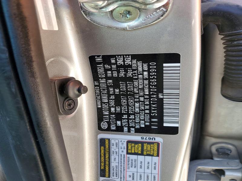 Aukcja sprzedaży 2015 Kia Sorento, vin: 5XYKTDA70FG659900, numer aukcji: 53375206