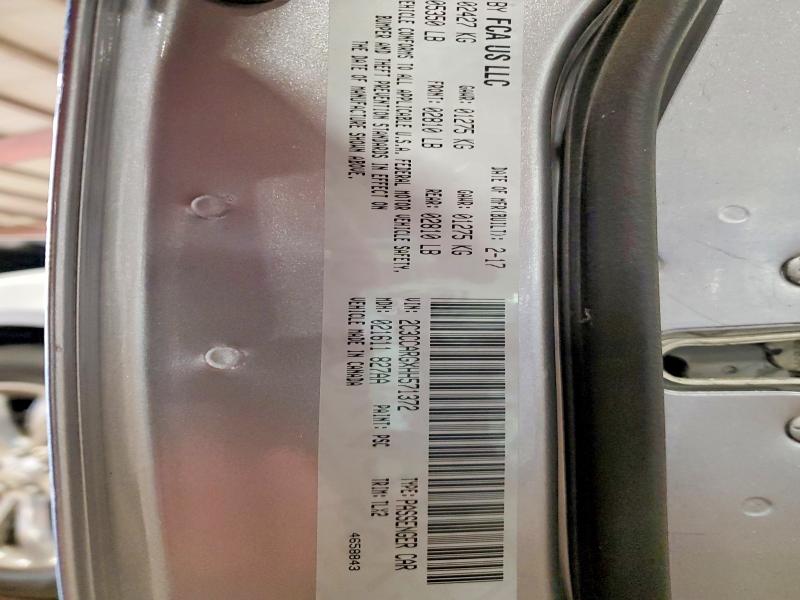 2017 Chrysler 300 მანქანა იყიდება აუქციონზე, vin: 2C3CCARGXHH571372, აუქციონის ნომერი: 52855546