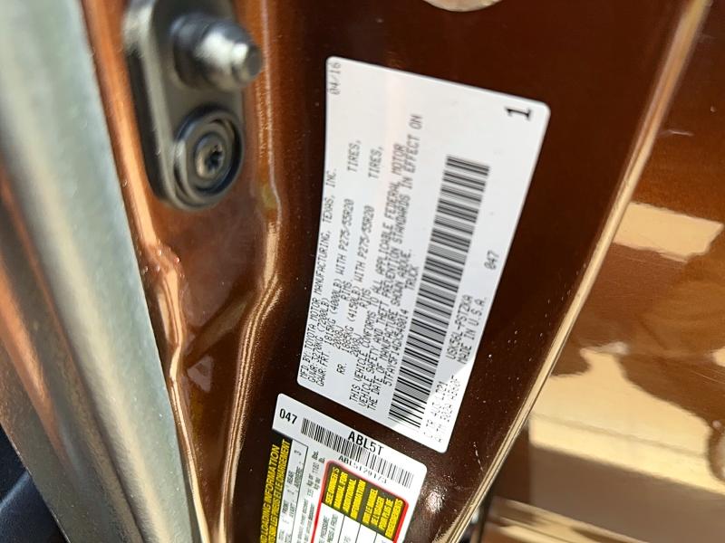 55101906 :رقم المزاد ، 5TFAY5F14GX548014 vin ، 2016 Toyota Tundra مزاد بيع