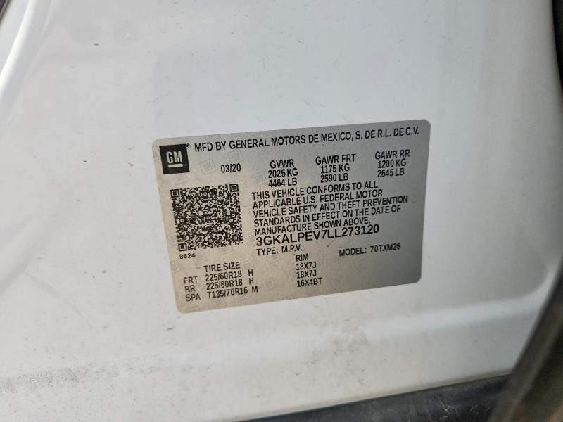 53366936 :رقم المزاد ، 3GKALPEV7LL273120 vin ، 2020 Gmc Terrain مزاد بيع