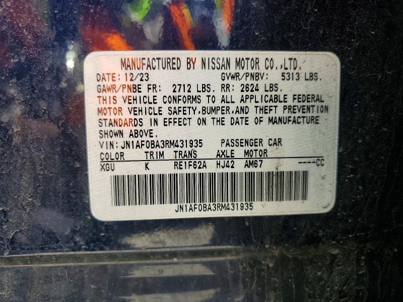 Aukcja sprzedaży 2024 Nissan Ariya, vin: JN1AF0BA3RM431935, numer aukcji: 53358686