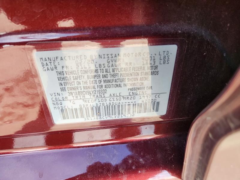 Продажа на аукционе авто 2020 Nissan Sentra, vin: 3N1AB8CV9LY219332, номер лота: 52711366
