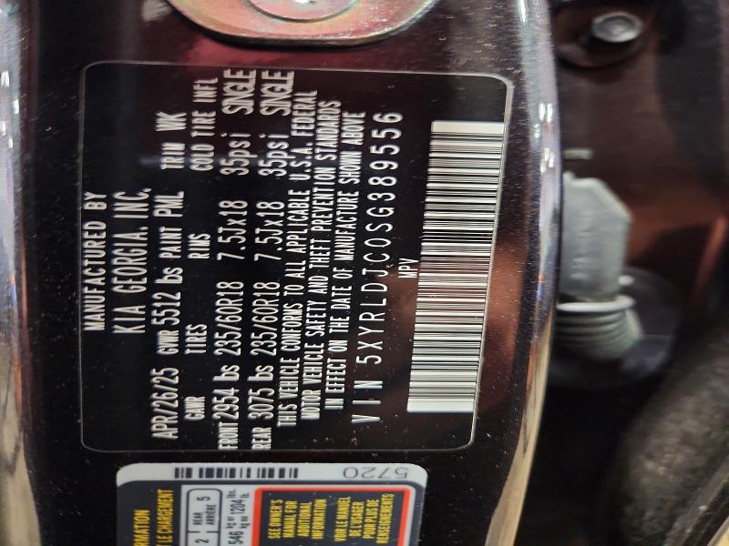 54665806 :رقم المزاد ، 5XYRLDJC0SG389556 vin ، 2025 Kia Sorento مزاد بيع