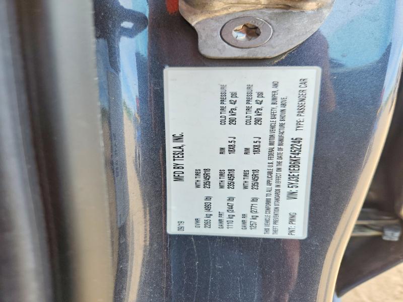 Продаж на аукціоні авто 2019 Tesla Model 3, vin: 5YJ3E1EB6KF452246, номер лоту: 53241826