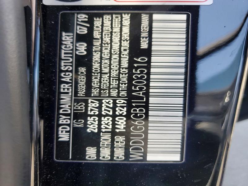 Продаж на аукціоні авто 2020 Mercedes-benz S-class S450, vin: WDDUG6GB1LA503516, номер лоту: 55002536