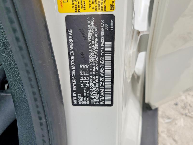 51891576 :رقم المزاد ، WBAVM1C52EVW51922 vin ، 2014 Bmw X1 مزاد بيع