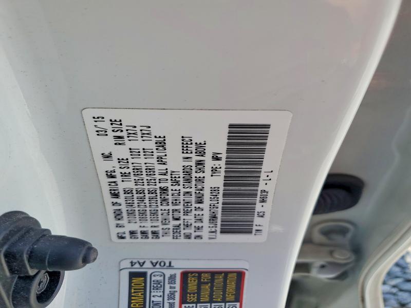 Продажа на аукционе авто 2015 Honda Cr-v, vin: 5J6RM4H75FL054285, номер лота: 53704466