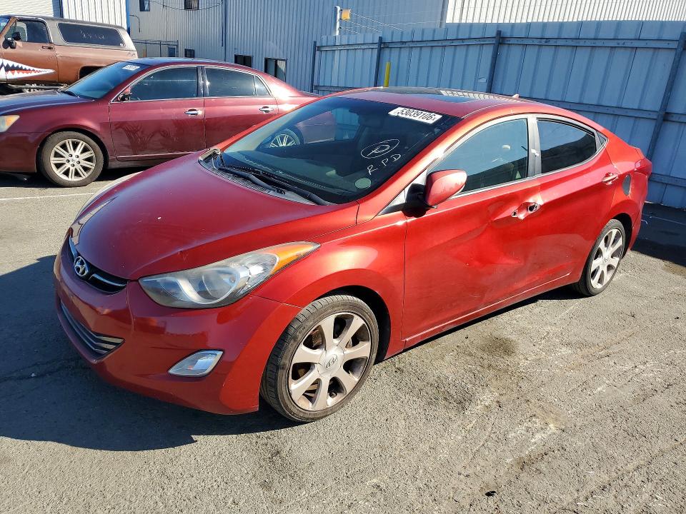 Auction sale of the 2011 Hyundai Elantra, vin: KMHDH4AE7BU153901, lot number: 53039106