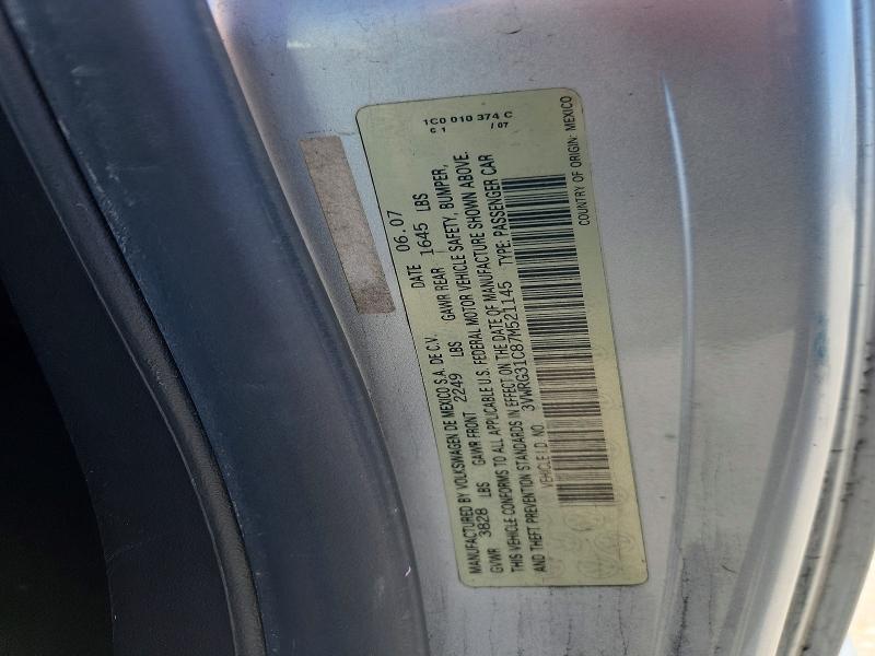 Aukcja sprzedaży 2007 Volkswagen New Beetle, vin: 3VWRG31C87M521145, numer aukcji: 54371926