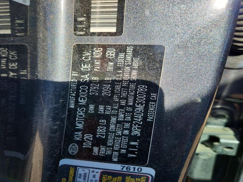 Продаж на аукціоні авто 2021 Kia Forte, vin: 3KPF24AD9ME300789, номер лоту: 54919216