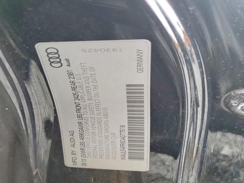 Продажа на аукционе авто 2013 Audi A5, vin: WAULFAFR9DA077518, номер лота: 55010066