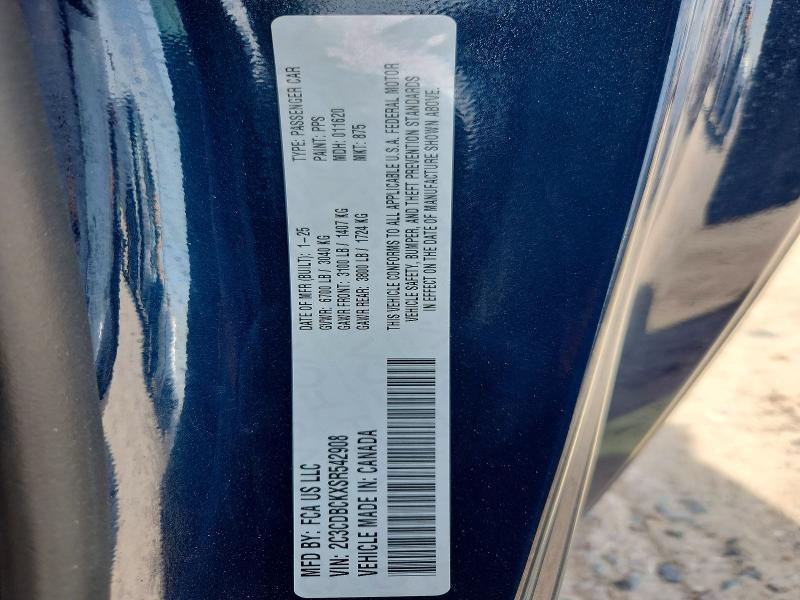 Aukcja sprzedaży 2025 Dodge Charger, vin: 2C3CDBCKXSR542908, numer aukcji: 50992496