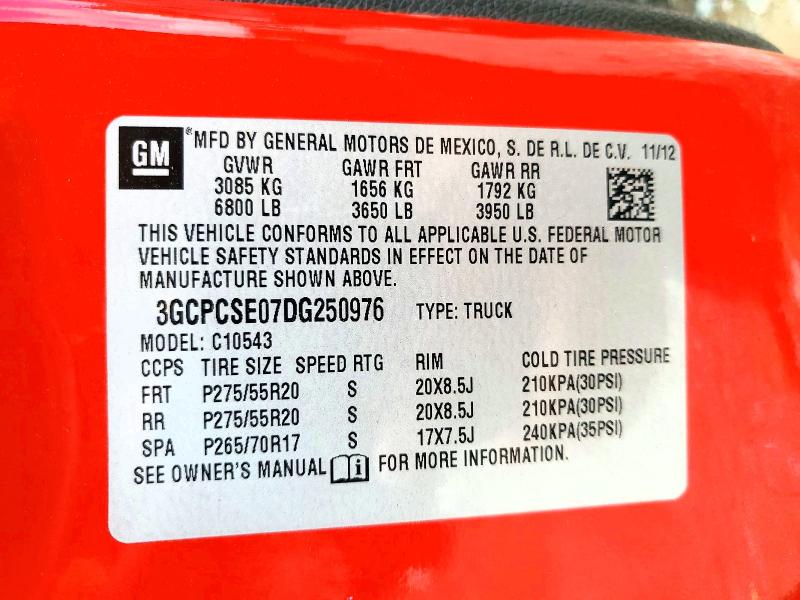 2013 Chevrolet Silverado მანქანა იყიდება აუქციონზე, vin: 3GCPCSE07DG250976, აუქციონის ნომერი: 52562756