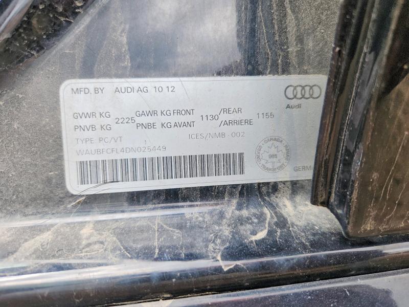 Продажа на аукционе авто 2013 Audi A4, vin: WAUBFCFL4DN025449, номер лота: 53975176