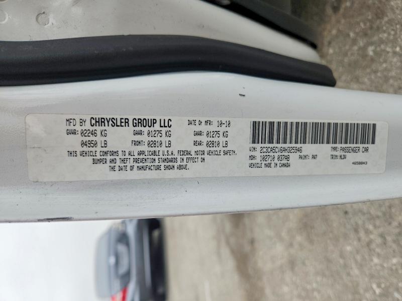 Auction sale of the 2010 Chrysler 300, vin: 2C3CA5CV6AH325946, lot number: 52015496