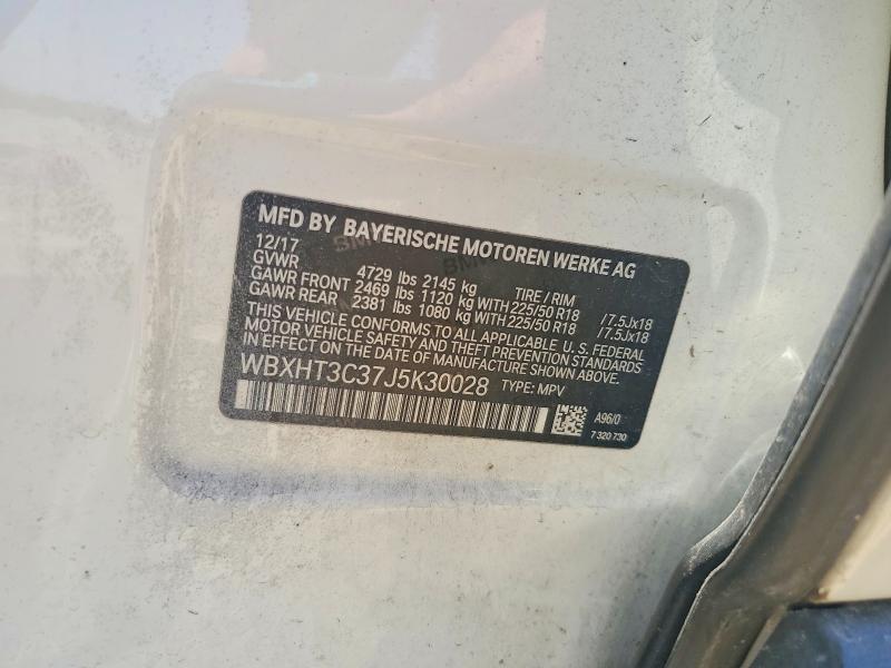 Продаж на аукціоні авто 2018 Bmw X1, vin: WBXHT3C37J5K30028, номер лоту: 54167776