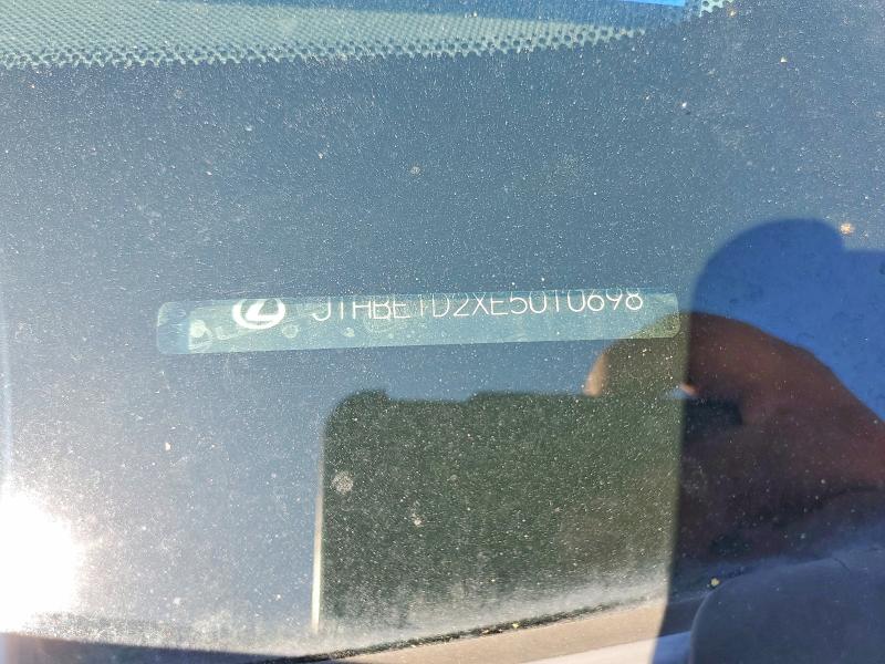 Auction sale of the 2014 Lexus Is, vin: JTHBE1D2XE5010698, lot number: 52809936