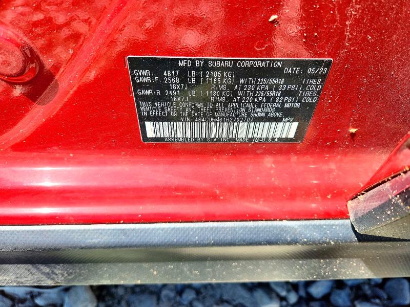 55052886 :رقم المزاد ، 4S4GUHM61R3702707 vin ، 2024 Subaru Crosstrek مزاد بيع