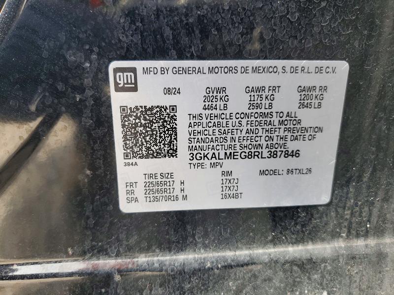 52772686 :رقم المزاد ، 3GKALMEG8RL387846 vin ، 2024 Gmc Terrain مزاد بيع