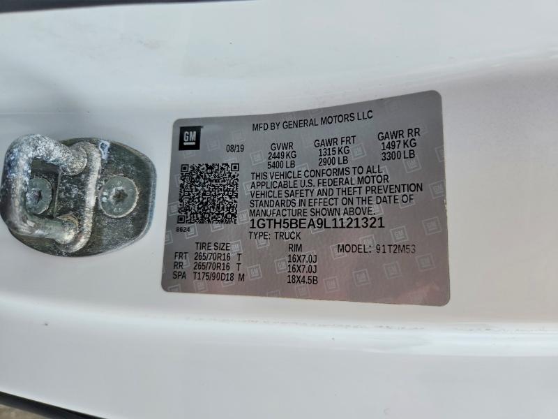 Aukcja sprzedaży 2020 Gmc Canyon, vin: 1GTH5BEA9L1121321, numer aukcji: 54791276