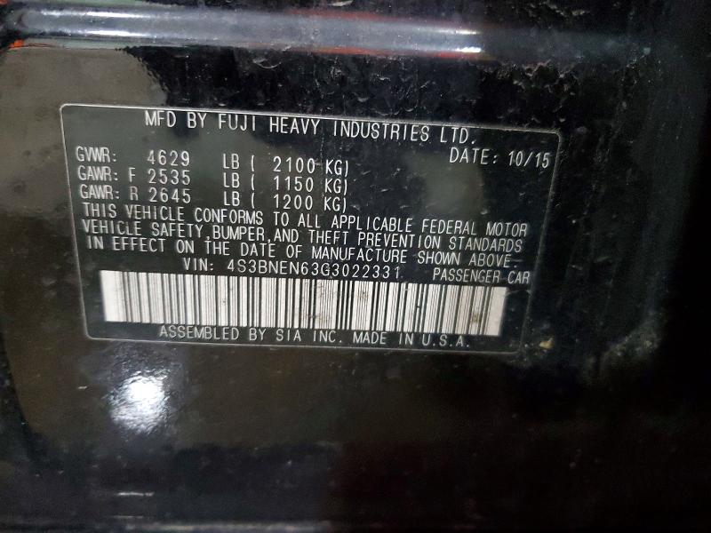 55142856 :رقم المزاد ، 4S3BNEN63G3022331 vin ، 2016 Subaru Legacy مزاد بيع