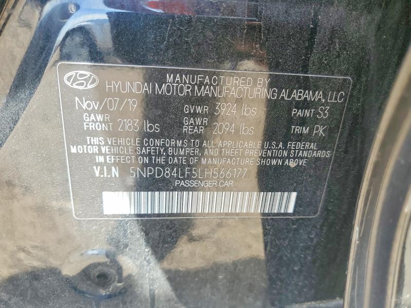 Продажа на аукционе авто 2020 Hyundai Elantra, vin: 5NPD84LF5LH566177, номер лота: 55514756