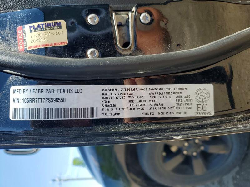 2023 Ram 1500 Classic მანქანა იყიდება აუქციონზე, vin: 1C6RR7TT7PS596550, აუქციონის ნომერი: 55362696