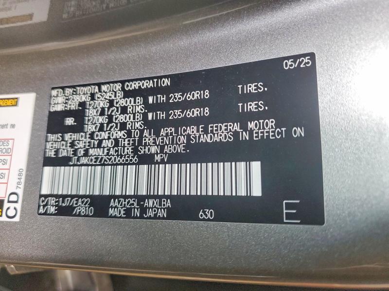 Продаж на аукціоні авто 2025 Lexus Nx 350h, vin: JTJAKCEZ7S2066556, номер лоту: 54340086