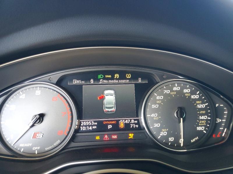 2022 Audi S5 მანქანა იყიდება აუქციონზე, vin: WAUA4CF57NA032942, აუქციონის ნომერი: 53638156