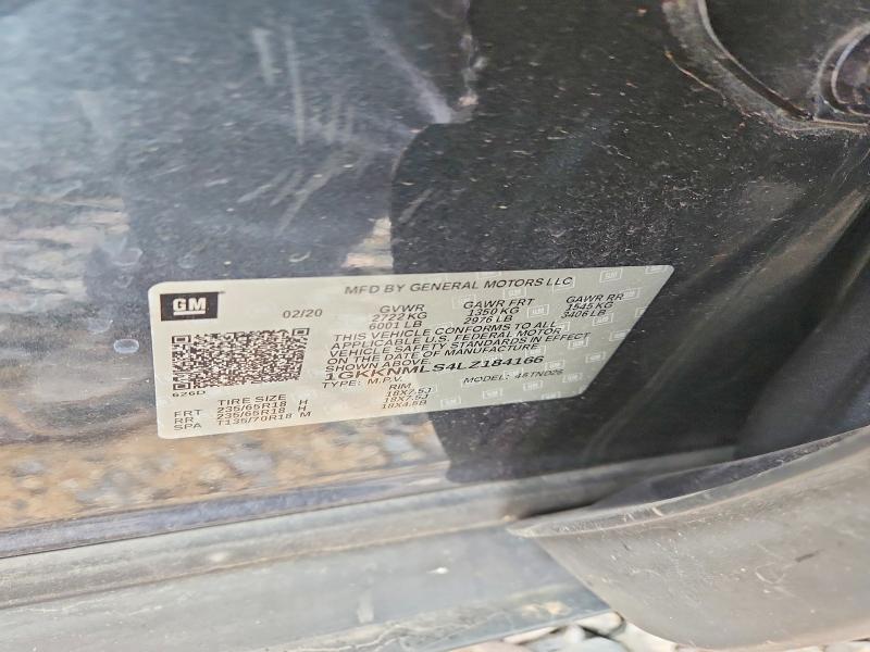 Aukcja sprzedaży 2020 Gmc Acadia, vin: 1GKKNMLS4LZ184166, numer aukcji: 53044656