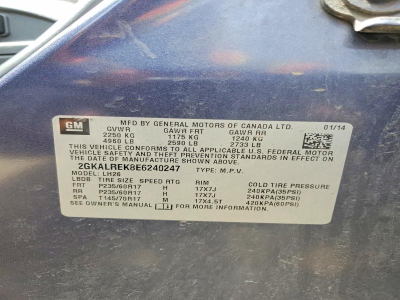 Продаж на аукціоні авто 2014 Gmc Terrain, vin: 2GKALREK8E6240247, номер лоту: 54476076
