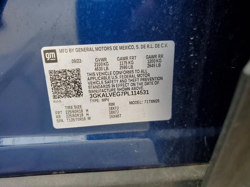 Aukcja sprzedaży 2023 Gmc Terrain, vin: 3GKALVEG7PL114531, numer aukcji: 55392606