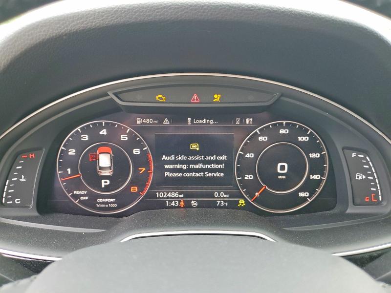 2019 Audi Q7 მანქანა იყიდება აუქციონზე, vin: WA1LAAF75KD009271, აუქციონის ნომერი: 54261416