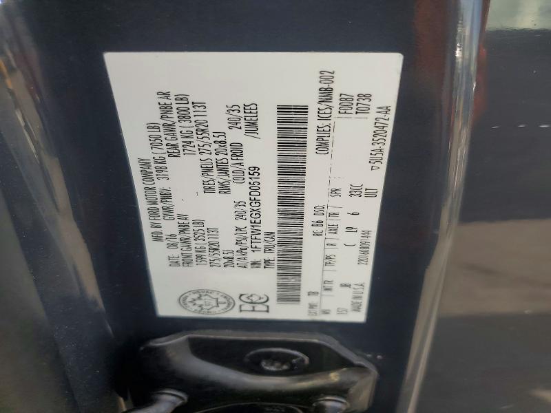 Aukcja sprzedaży 2016 Ford F150, vin: 1FTFW1EGXGFD05159, numer aukcji: 54299436