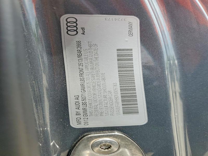Aukcja sprzedaży 2013 Audi A5, vin: WAULFAFH9DN005783, numer aukcji: 52870096