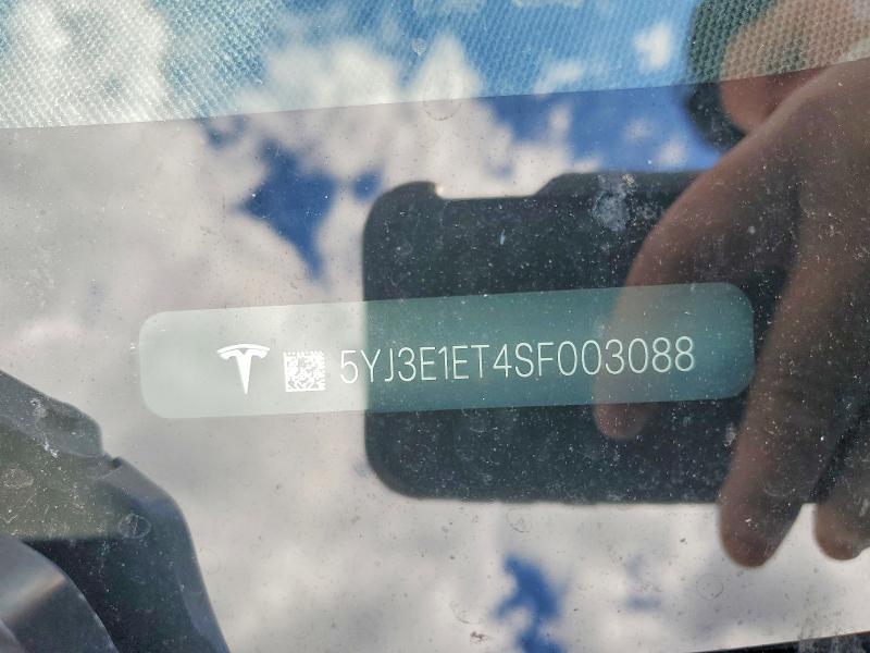 Продаж на аукціоні авто 2025 Tesla Model 3, vin: 5YJ3E1ET4SF003088, номер лоту: 52588206