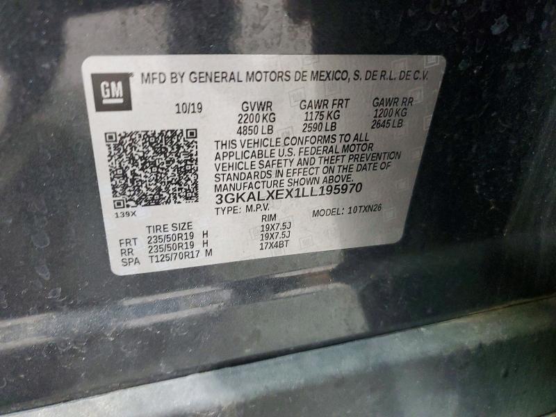 Продаж на аукціоні авто 2020 Gmc Terrain, vin: 3GKALXEX1LL195970, номер лоту: 52714306