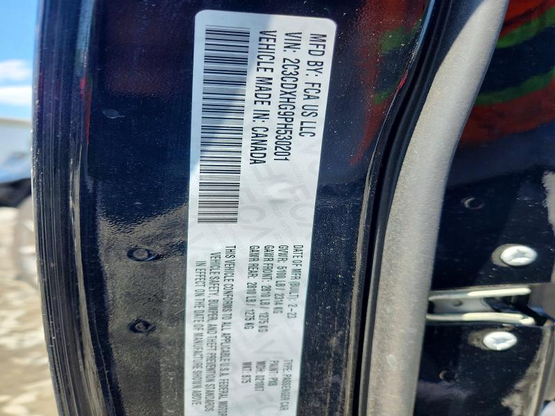 54017126 :رقم المزاد ، 2C3CDXHG9PH530201 vin ، 2023 Dodge Charger مزاد بيع