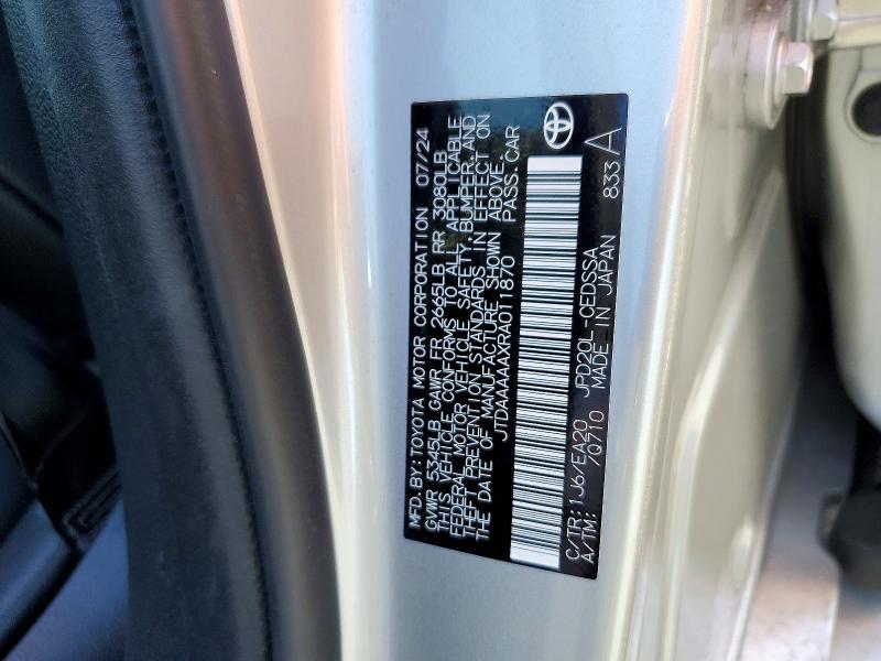 Продажа на аукционе авто 2024 Toyota Mirai, vin: JTDAAAAAXRA011870, номер лота: 53697566