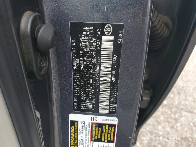 Продажа на аукционе авто 2009 Toyota Camry, vin: 4T1BB46K29U089297, номер лота: 55582806