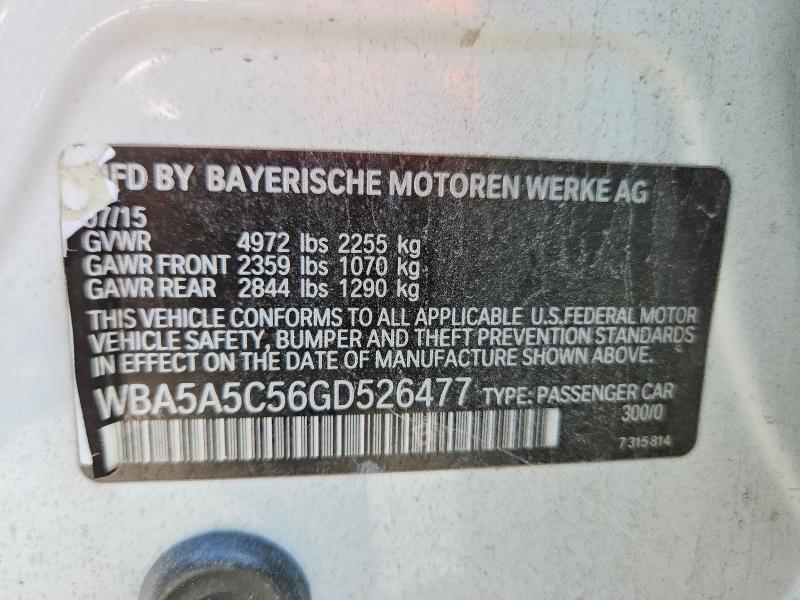 Продажа на аукционе авто 2016 Bmw 528, vin: WBA5A5C56GD526477, номер лота: 55075426