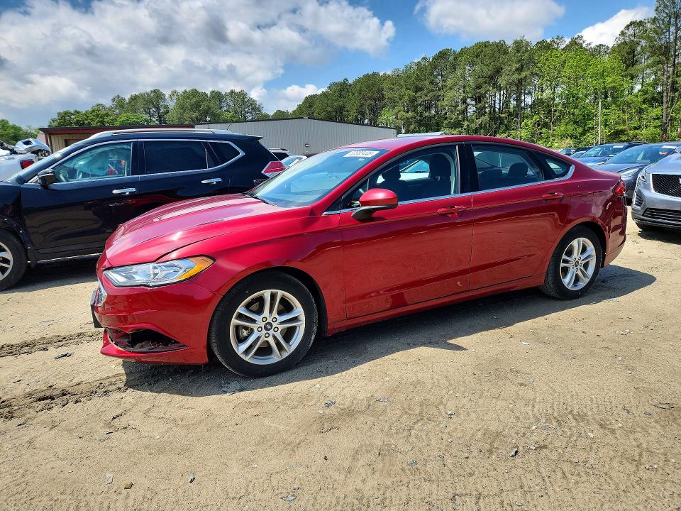53383446 :رقم المزاد ، 3FA6P0HDXJR251774 vin ، 2018 Ford Fusion مزاد بيع